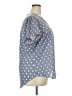 41Hawthorn 100% Polyester Polka Dots Blue Short Sleeve Blouse Size 2X - photo 4