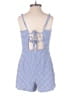 Urban Outfitters Checkered-gingham Blue Romper Size M - photo 2