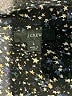 J.Crew 100% Silk Stars Black Long Sleeve Silk Top Size L - photo 7