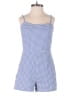 Urban Outfitters Checkered-gingham Blue Romper Size M - photo 1