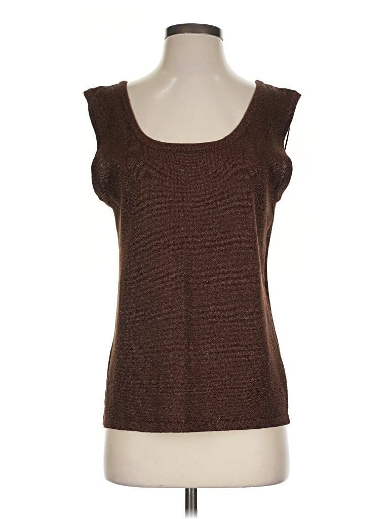 Pre-owned Hannah Sleeveless T-shirt In Brown
