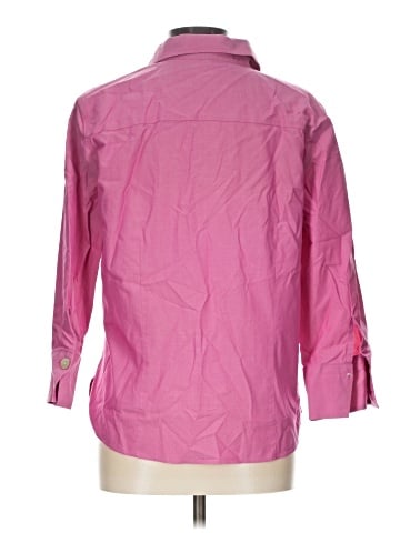 Foxcroft 3/4 Sleeve Button-Down Shirt (view 2)