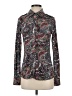 BCBGMAXAZRIA Paisley Black Long Sleeve Blouse Size S - photo 1
