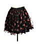 Unique Vintage 100% Polyester Floral Black Casual Skirt Size L - photo 2