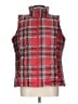 Lands' End 100% Polyester Plaid Red Vest Size L - photo 1