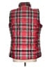 Lands' End 100% Polyester Plaid Red Vest Size L - photo 2