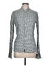 Capri 100% Linen Houndstooth Gray Long Sleeve Blouse Size L - photo 1