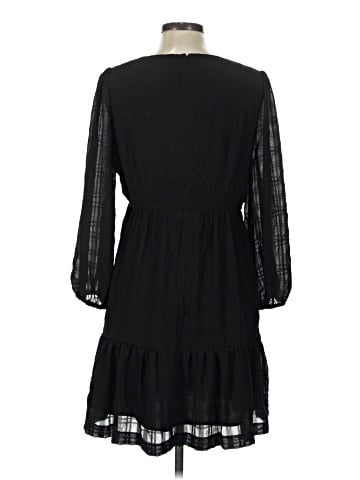 Madewell Puff-Sleeve Ruffle-Hem Mini Dress (view 2)