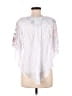Brittany Black 100% Polyester White 3/4 Sleeve Blouse Size M - photo 2