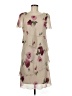 R&M Richards 100% Polyester Floral Green Tan Casual Dress Size 8 - photo 1