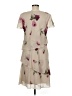 R&M Richards 100% Polyester Floral Green Tan Casual Dress Size 8 - photo 2