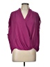 Krisa 100% Polyester Purple 3/4 Sleeve Blouse Size L - photo 1