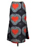 Unbranded Hearts Gray Casual Skirt Size S - photo 1