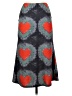 Unbranded Hearts Gray Casual Skirt Size S - photo 2