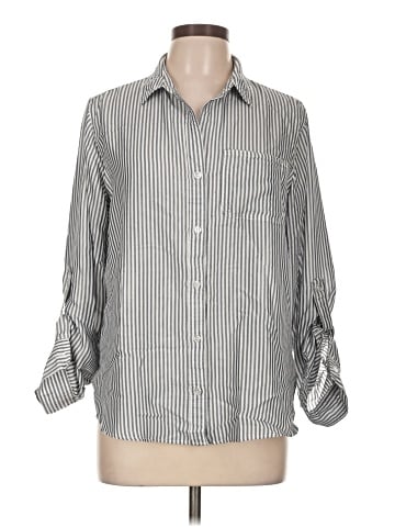 Velvet Heart 3/4 Sleeve Button-Down Shirt (view 1)