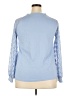 Unbranded Blue Long Sleeve Blouse Size 2X - photo 2