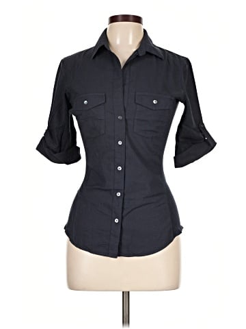 James Perse 3/4 Sleeve Button-Down Shirt (view 1)