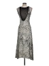 Reserved Animal Print Silver Cocktail Dress Size L - photo 2