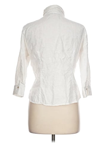 Saint Tropez West 3/4 Sleeve Button-Down Shirt (view 2)