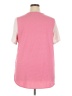 Lands' End Color Block Pink Short Sleeve Top Size 2X - photo 2