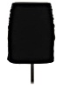 Express Solid Black Casual Skirt Size S - photo 2