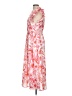Entro 100% Polyester Tropical Pink Casual Dress Size L - photo 5