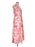 Entro 100% Polyester Tropical Pink Casual Dress Size L - photo 4