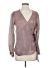 INC International Concepts 100% Polyester Gray Long Sleeve Blouse Size S - photo 1