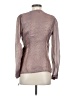 INC International Concepts 100% Polyester Gray Long Sleeve Blouse Size S - photo 2