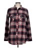 Volcom Plaid Red Long Sleeve Button-Down Shirt Size 12 - photo 1