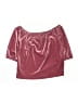 Old Navy Metallic Burgundy 3/4 Sleeve Blouse Size 10 - 12 - photo 2