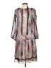 BCBGMAXAZRIA Paisley Teal Casual Dress Size L - photo 2