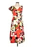 Halston Tropical Orange Cocktail Dress Size 10 - photo 1