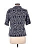 Eva Franco Blue Short Sleeve Blouse Size M - photo 2