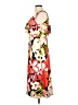 Halston Tropical Orange Cocktail Dress Size 10 - photo 5