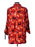 John Mark Graphic Animal Print White Red 3/4 Sleeve Button-Down Shirt Size L - photo 2