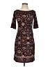 Max Studio Paisley Burgundy Casual Dress Size XS - photo 1