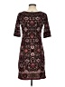 Max Studio Paisley Burgundy Casual Dress Size XS - photo 2