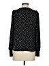 Ann Taylor LOFT 100% Polyester Polka Dots Black Long Sleeve Blouse Size XS - photo 2