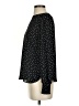 Ann Taylor LOFT 100% Polyester Polka Dots Black Long Sleeve Blouse Size XS - photo 5