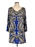 Sunny Leigh Paisley Blue Casual Dress Size L - photo 1