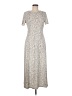 MNG Animal Print Ivory Casual Dress Size 6 - photo 1