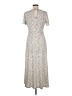MNG Animal Print Ivory Casual Dress Size 6 - photo 2