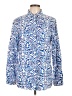 J. McLaughlin Paisley Blue Long Sleeve Blouse Size L - photo 1