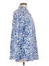 J. McLaughlin Paisley Blue Long Sleeve Blouse Size L - photo 4