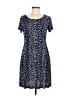 North Style Polka Dots Blue Casual Dress Size 6 - photo 1