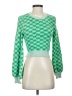 Zara Checkered-gingham Green Pullover Sweater Size S - photo 1
