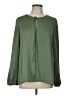 Kasper 100% Polyester Green Long Sleeve Blouse Size L - photo 1