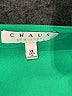 Chaus 100% Polyester Green 3/4 Sleeve Blouse Size XL - photo 7