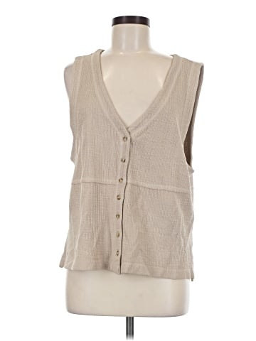Pilcro Sleeveless Button-Down Shirt (view 1)